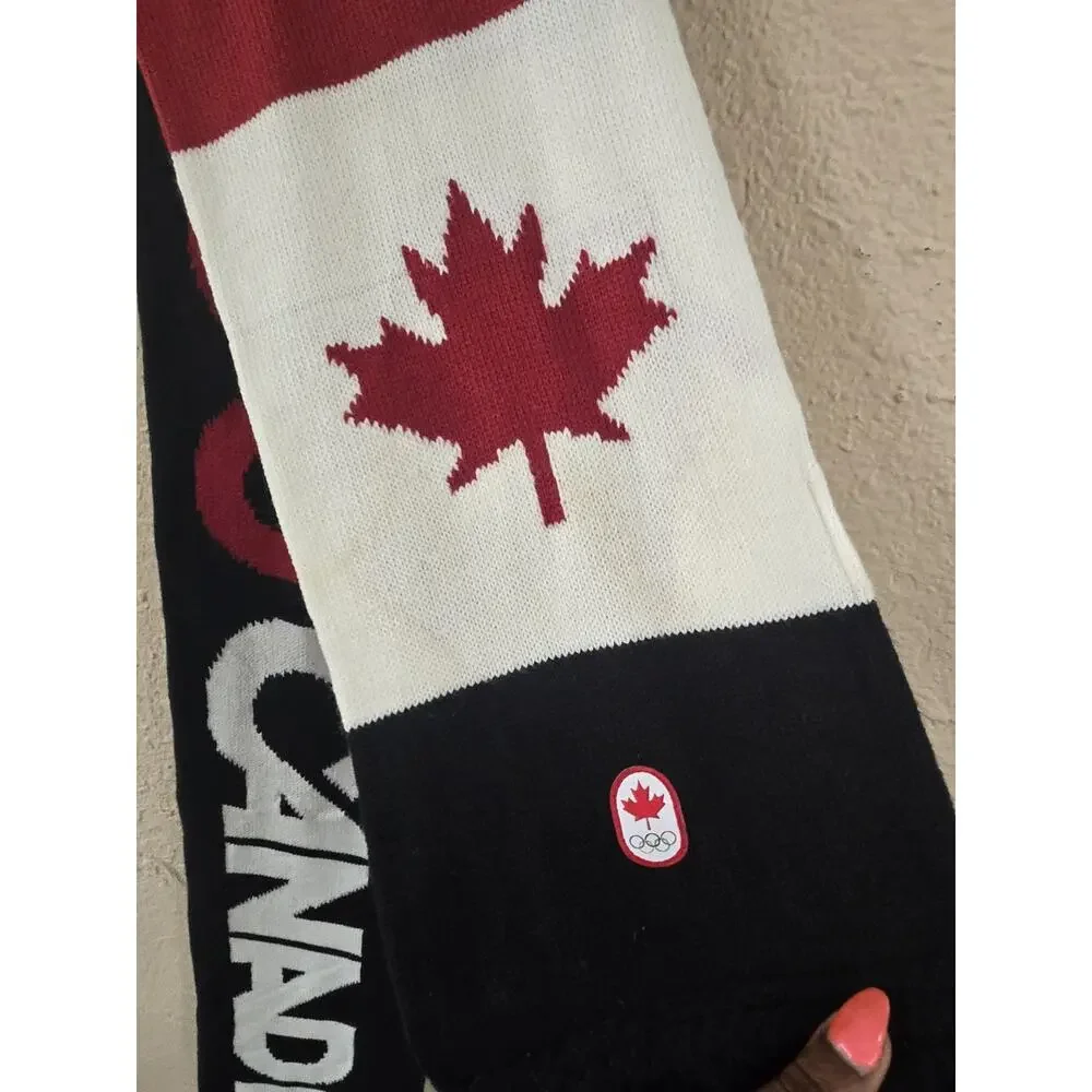 Canada Olympic Knitted Scarf Unisex Adult Hudsons Bay Official Outfitter